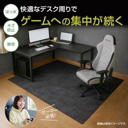 Lakurasu ゲーミングチェアマット チェアマット ふわふわ 撥水 床 保護 傷防止 防音