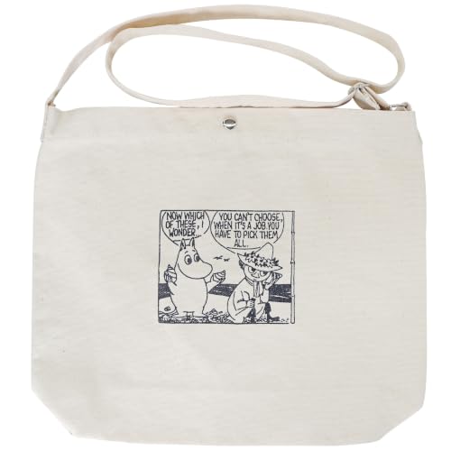 Lakurasu トートバッグ 綿100% レディース ショルダーバッグ 帆布 斜めがけバッグ 軽量 MOOMIN  MAIN