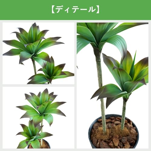 Botanical life+ フェイクグリーン 観葉植物 光触媒 日本製 消臭 抗菌 アガベ 2本 100cm Dシリーズ  PT05
