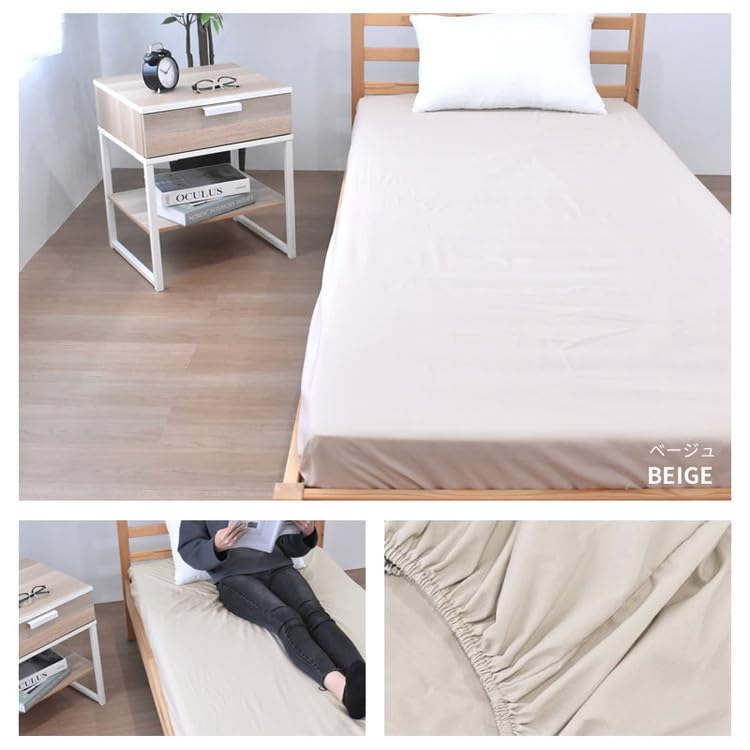 ラクラス(Lakurasu) ボックスシーツ シングル 洗える さらさら シーツ 商品画像 10