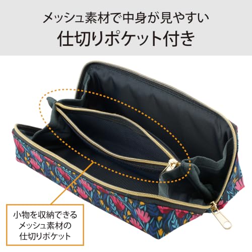 Lakurasu 眼鏡ケース 2本収納 軽量 スリム ソフト PACAPO ダブルファスナー イエローアジサイ PT03