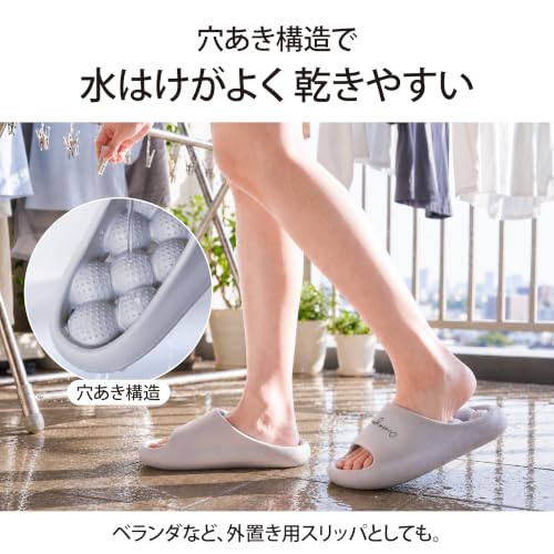 Lakurasu スリッパ 健康サンダル 水抜けしやすい 室内 外履き じんわり気持ちいい サンダル 商品画像 6