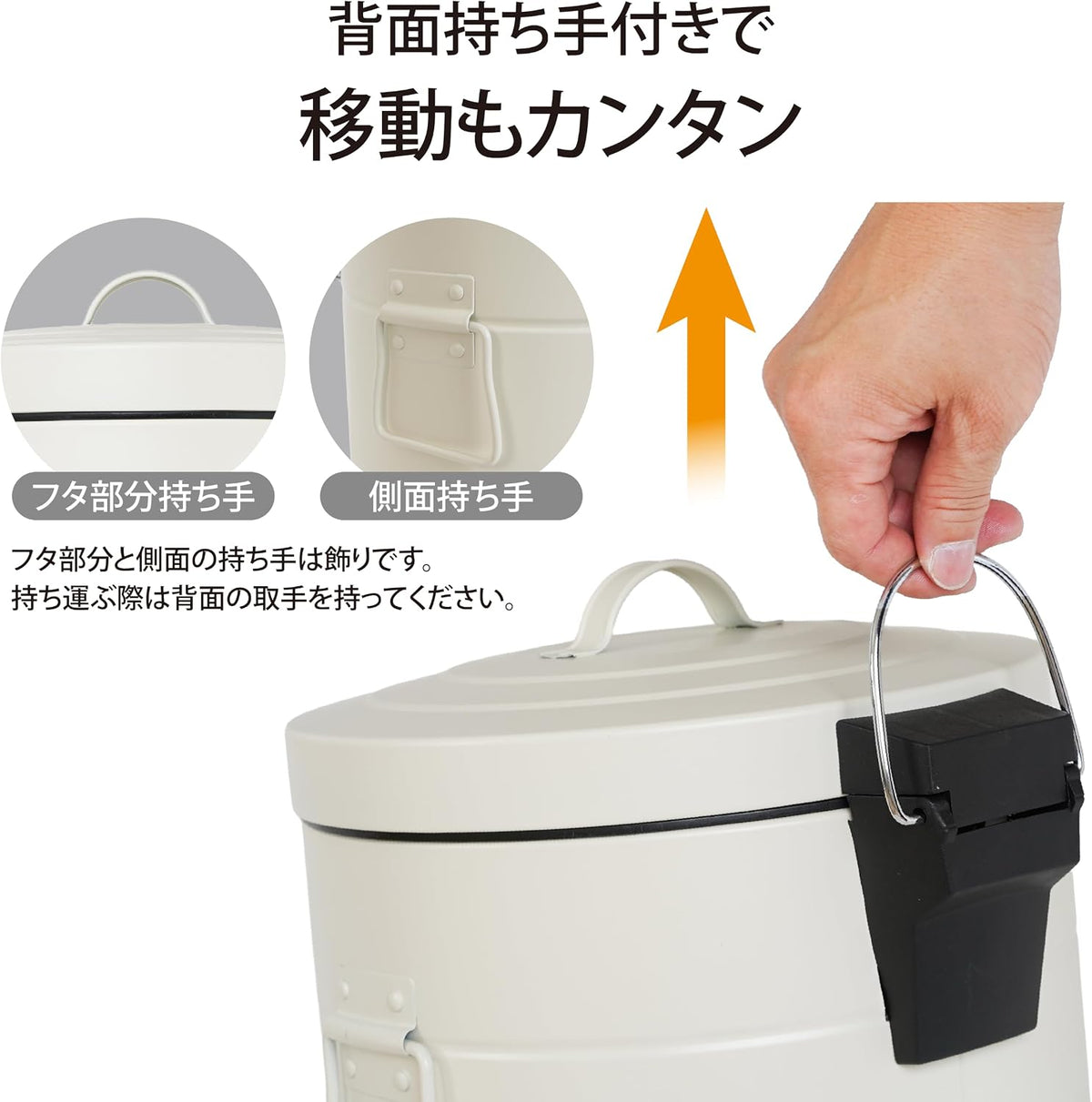 Lakurasu ペダル式ゴミ箱 ラウンド 洗える 6.3L・11.5L ブラウン 6.3L PT05