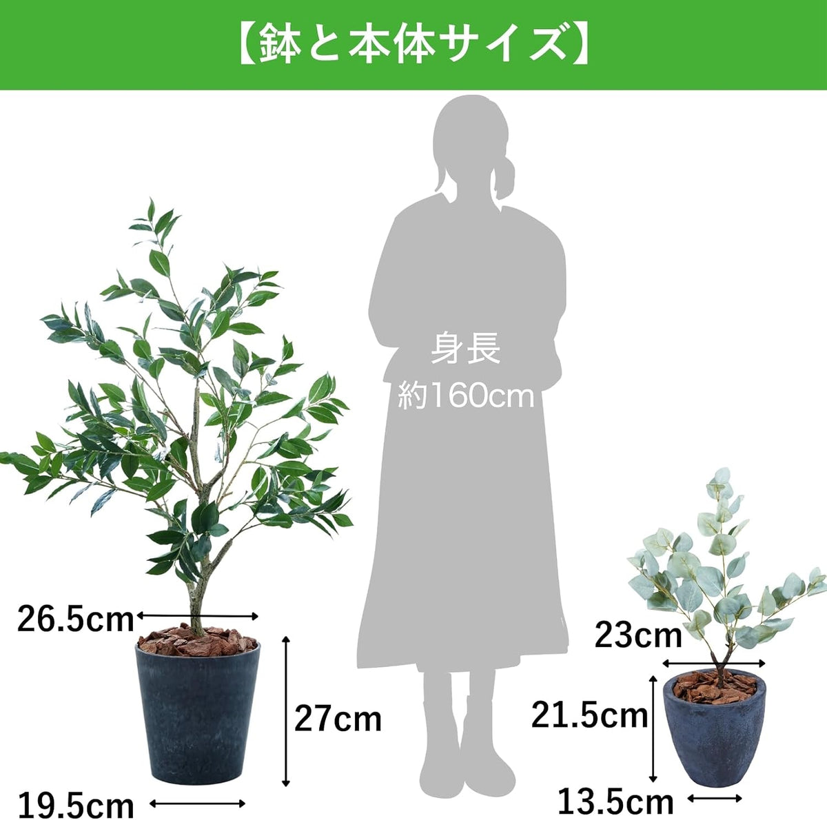 Botanical life+ フェイクグリーン 観葉植物 光触媒 日本製 消臭 抗菌 ユーカリ 70cm Dシリーズ  PT02