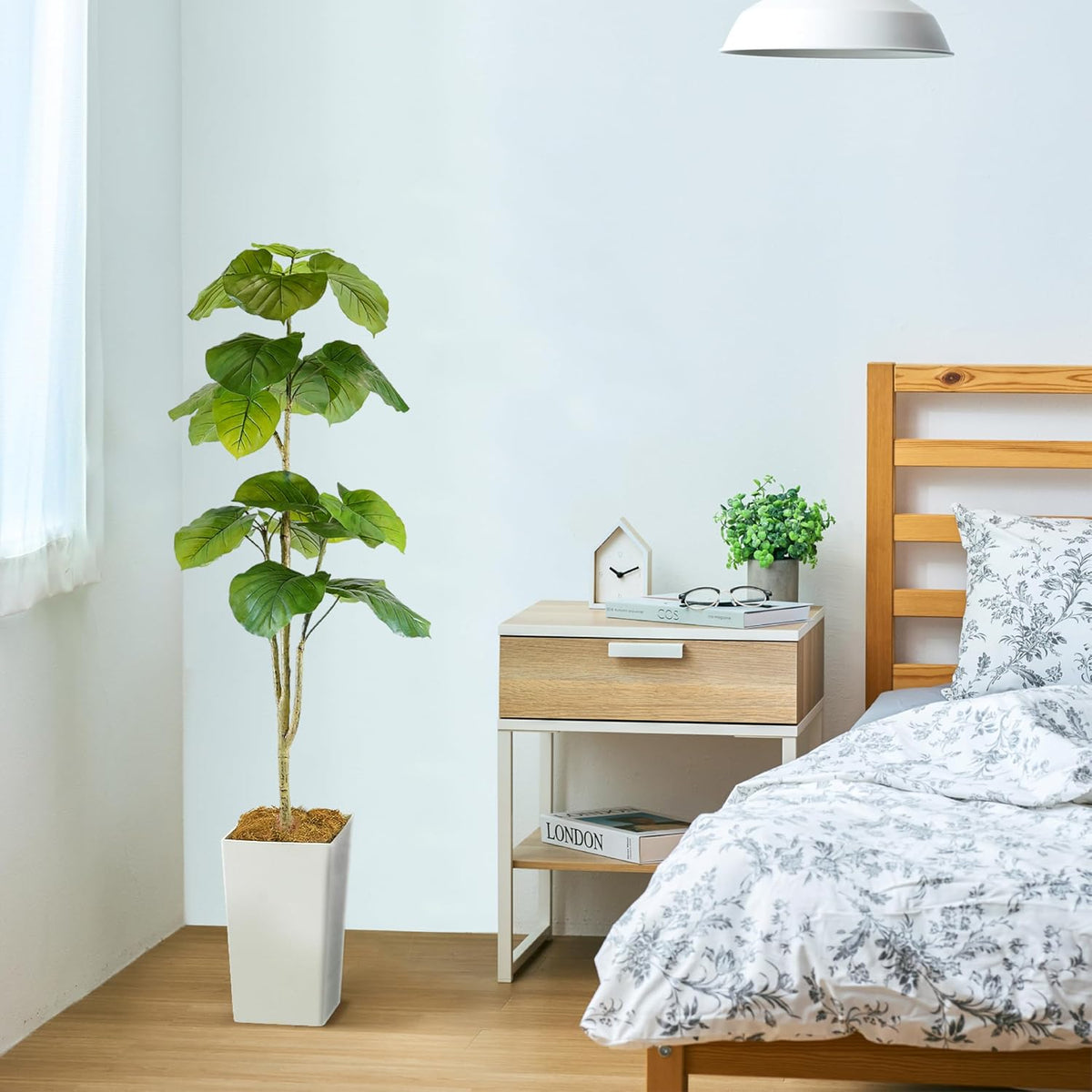 Botanical life+ フェイクグリーン 観葉植物 光触媒 大型 消臭 抗菌 ウンベラータ 160cm Kシリーズ  PT02