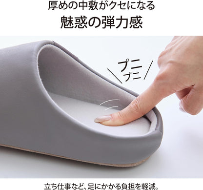 Lakurasu スリッパ 室内ばき 汚れ拭き取りやすい フェイクレザー 来客用 おしゃれ  PT04