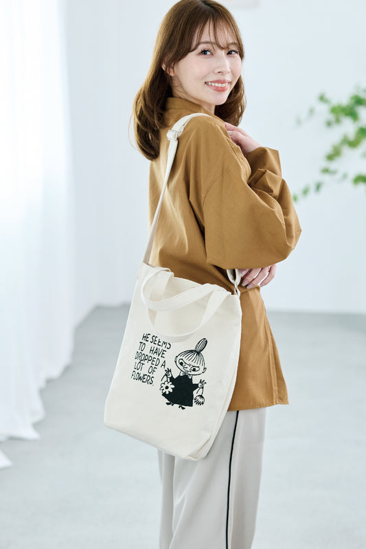 MOOMIN トートバッグ 綿 レディース ショルダーバッグ 帆布 斜めがけバッグ 軽量